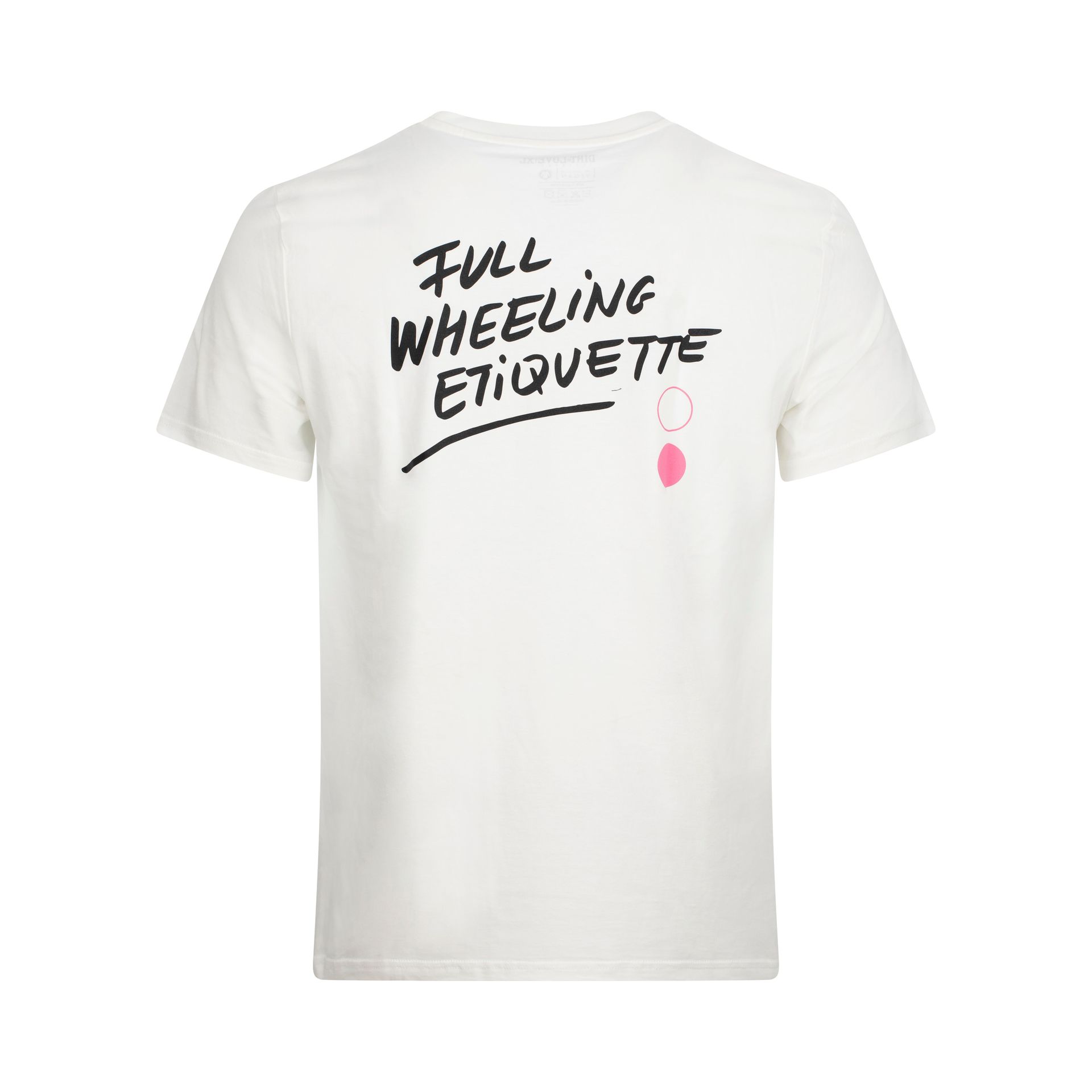 Panchowheels-Panchowheels x Dirt Love T-Shirt, Full Wheeling Etiquette, Men, white, XL_PWBE48-XL_