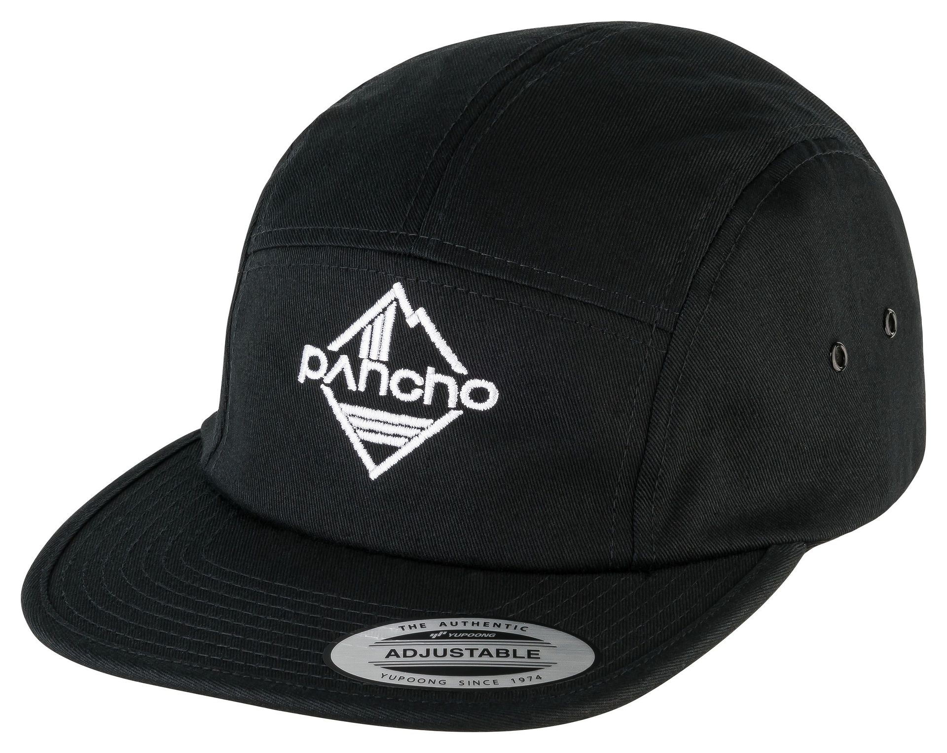 Panchowheels-Pancho x Dirt Love, "5 Panel Cap", black_PWBE37_