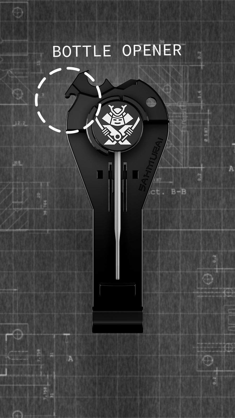 Sahmurai Switchblade, Multitool mit 7 Funktionen