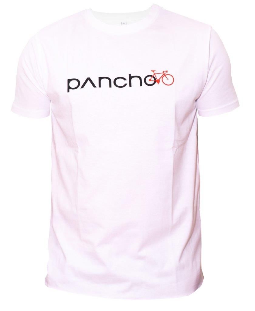 Panchowheels x Dirt Love T-Shirt "Red Cyclist", white - MY20