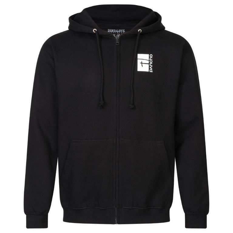 Panchowheels-Panchowheels x Dirt Love Zip Hoodie, Men, black, S_PWBE46-S_