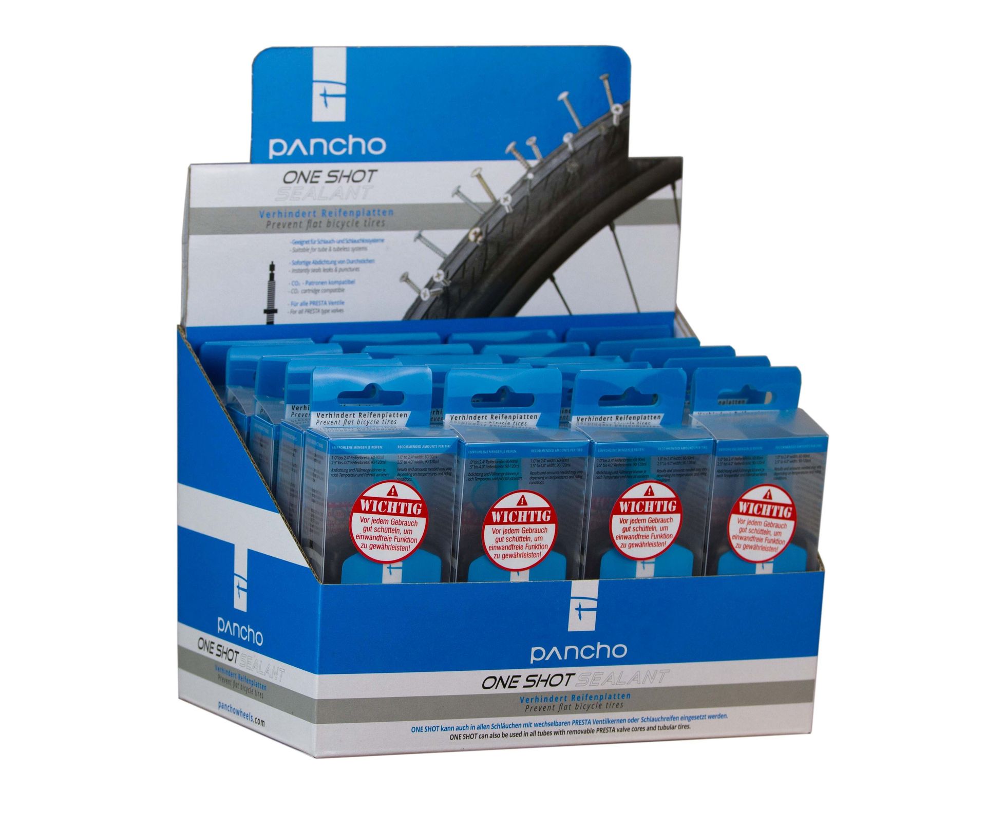Panchowheels Sealant Box ONE SHOT, 20 x 60ml