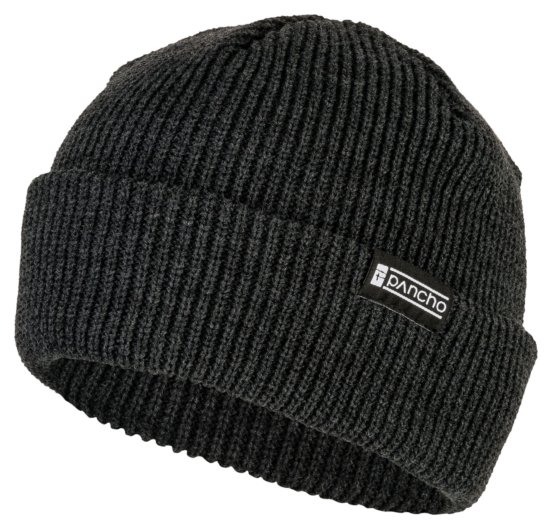 Panchowheels-Pancho x Dirt Love, "Short Beanie", charcoal_PWBE35_