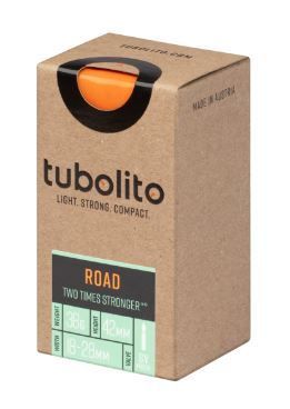 Tubolito Schlauch, Tubo-ROAD, 700C, Ventillänge 80mm orange, Tubolito Schlauch, Tubo-ROAD, 700C, Ventillänge 80mm orange,
