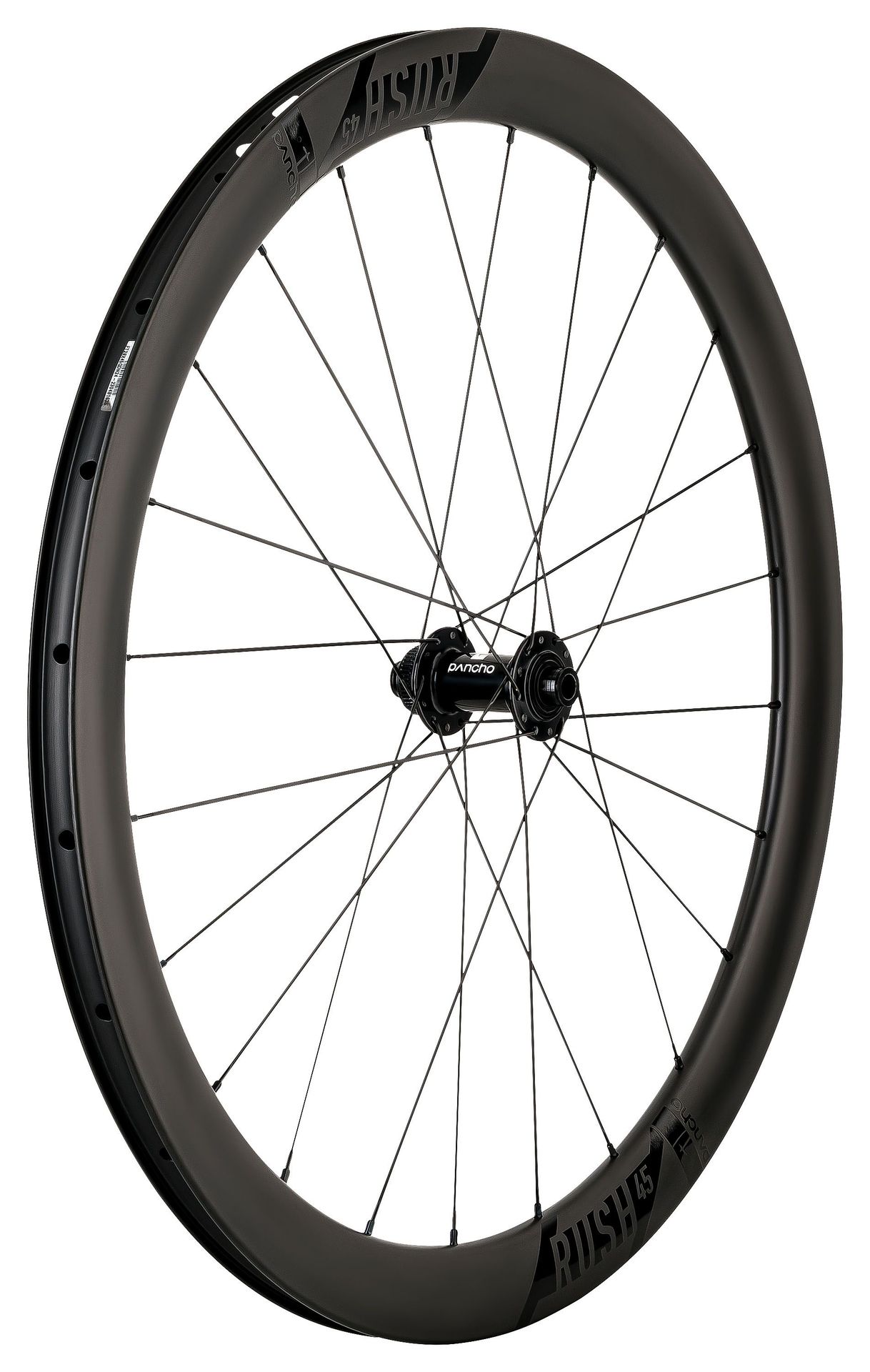 Panchowheels-Panchowheels Vorderrad Rush 45 Disc Clincher / Pancho Nabe Centerlock, _PW296-VRCL12_