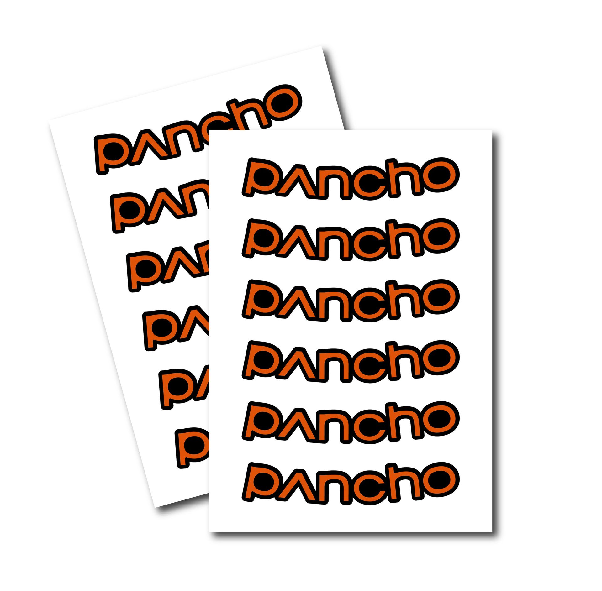 Panchowheels-Panchowheels-Sticker Set Laufradsatz, orange_PW-Sticker-LRS-or_