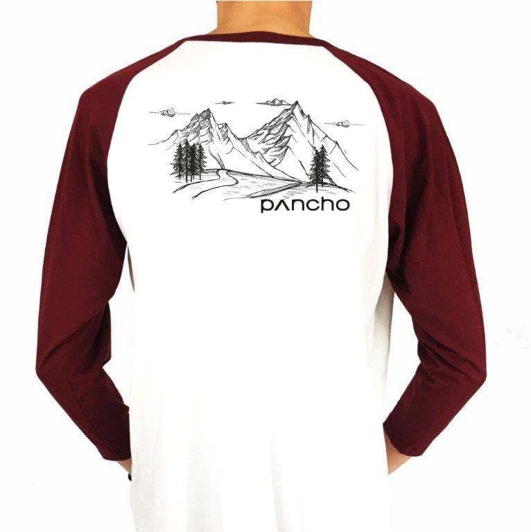 Panchowheels x Dirt Love T-Shirt "Trail", weiß/burgund - MY 18