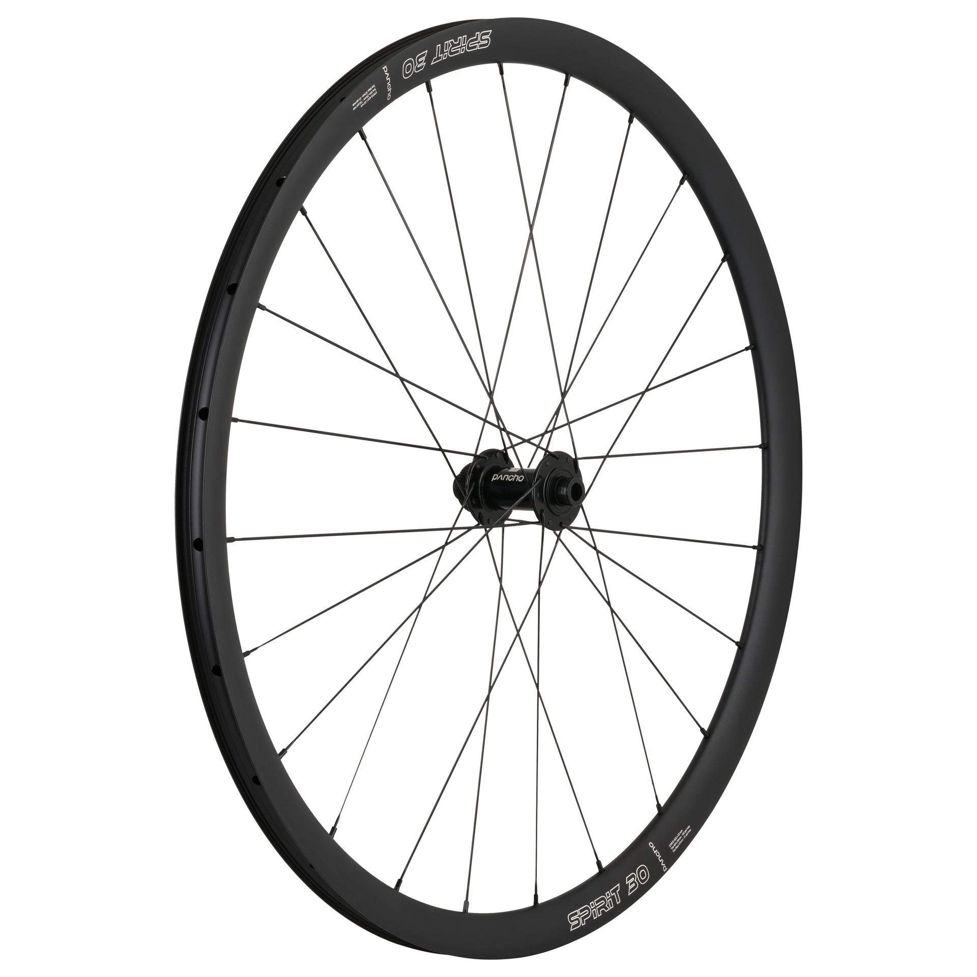 Panchowheels-Panchowheels Vorderrad Spirit 30, Disc / Pancho Nabe Centerlock, 100/12mm_PW418-VRCL12_