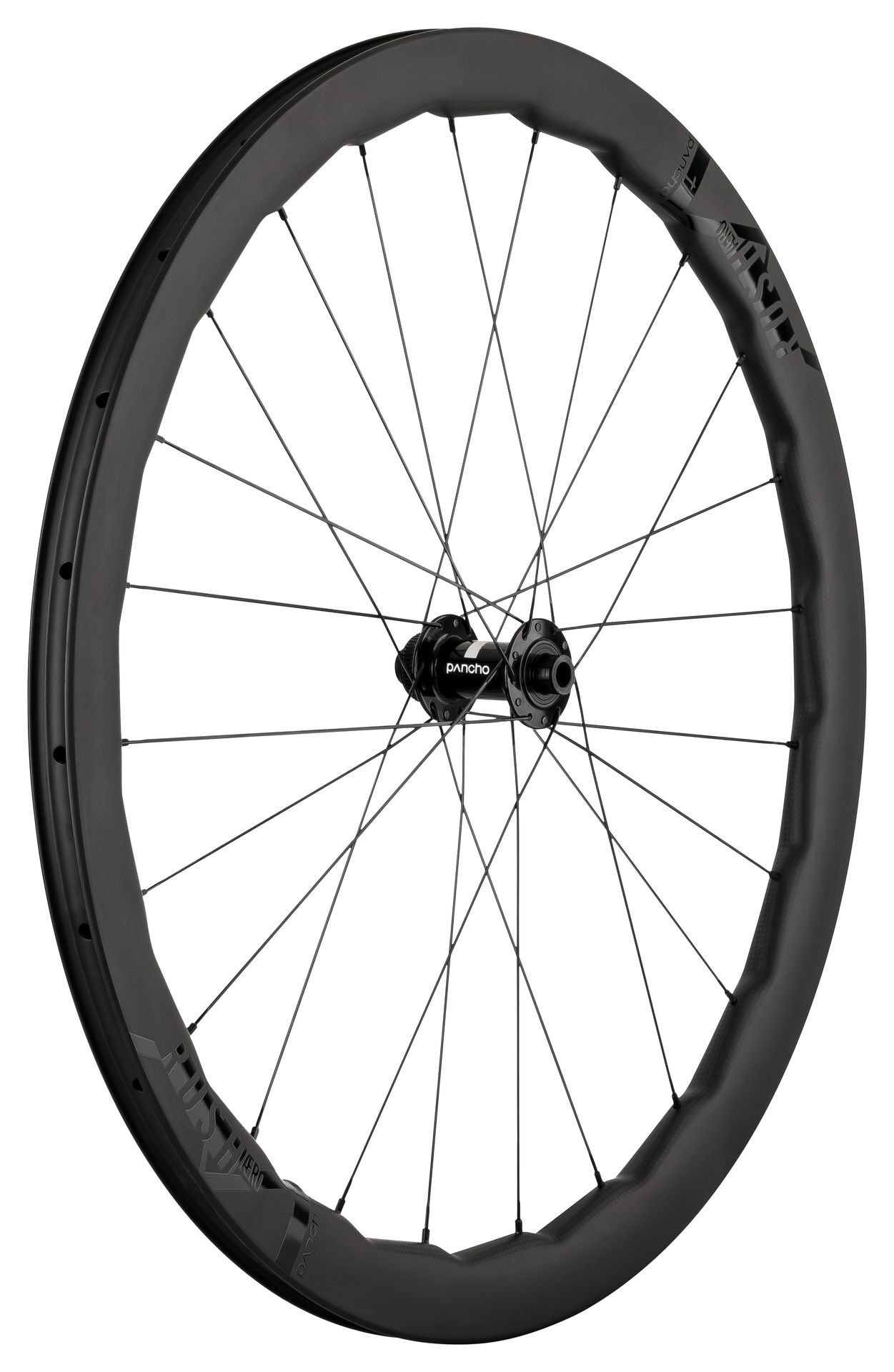 Panchowheels-Panchowheels Vorderrad Rush AERO, Disc Clincher / Pancho Nabe Centerlock, _PW343-VRCL12_