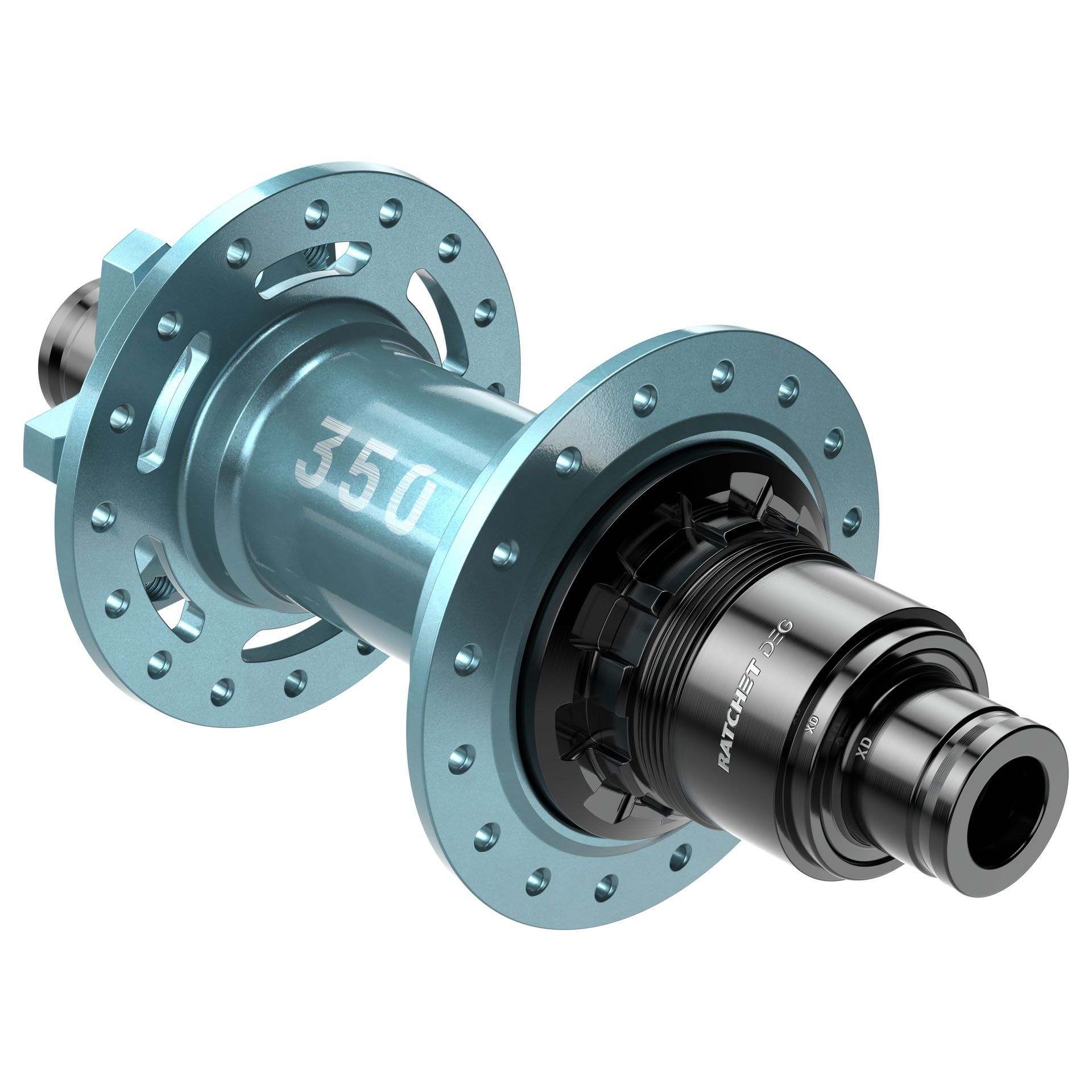 DT Swiss-DT Swiss HR-Nabe, 350, 6 Loch, 32 Loch, 148/12mm Boost, Sram XD, türkis, _70718088_