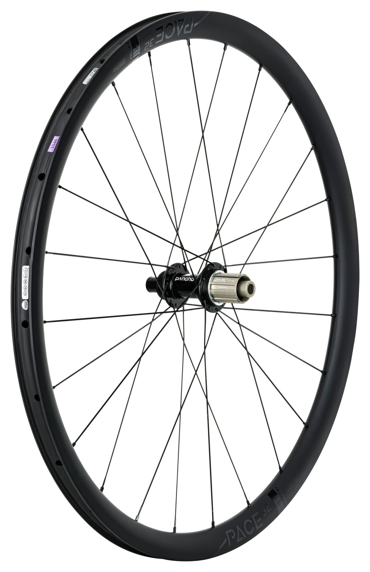 Panchowheels-Panchowheels Hinterrad Pace 32 Disc Clincher / Pancho Pride Nabe Centerlock, _PW377-HRCL14212_