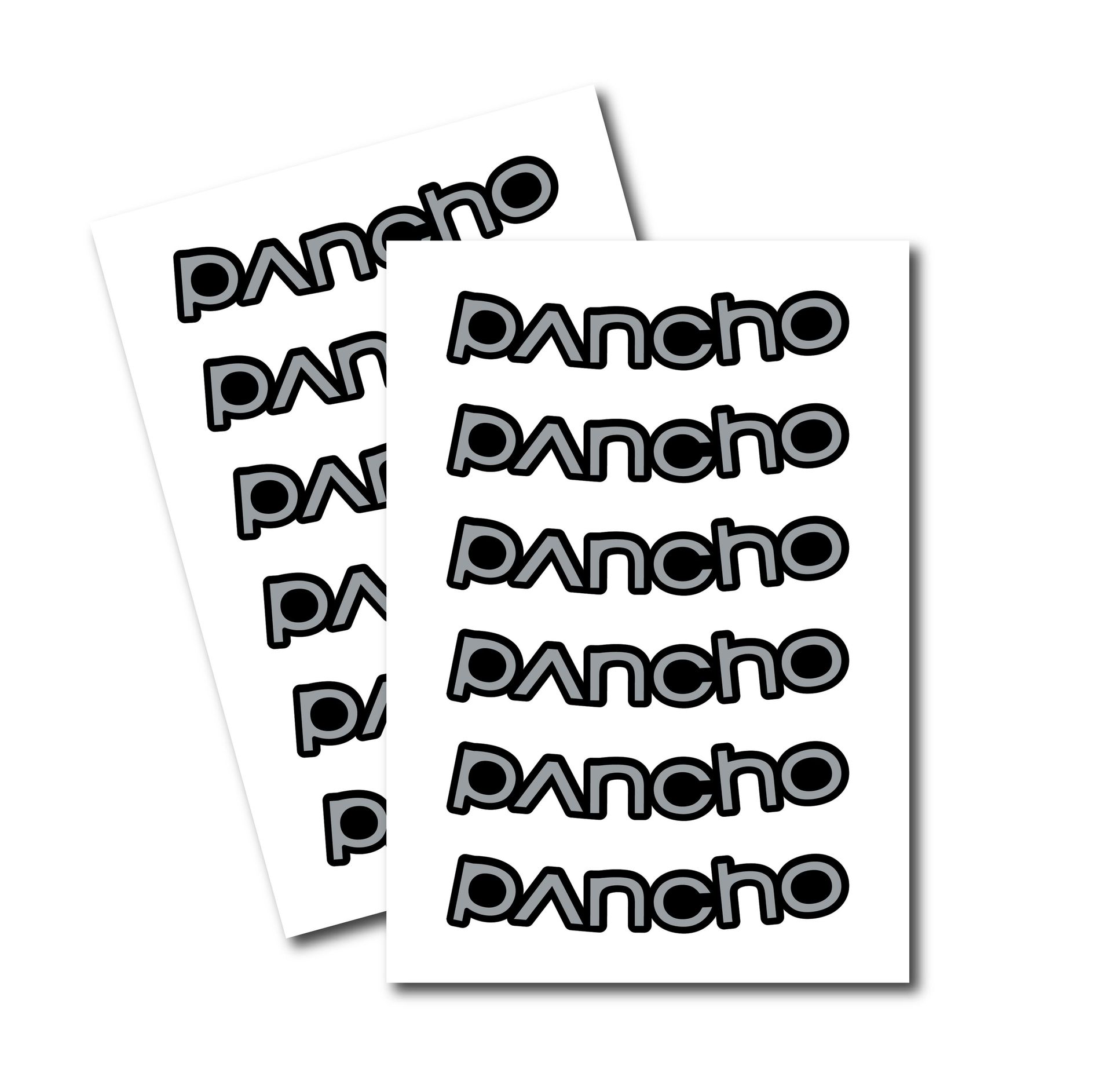 Panchowheels-Panchowheels-Sticker Set Laufradsatz, grey_PW-Sticker-LRS-gry_
